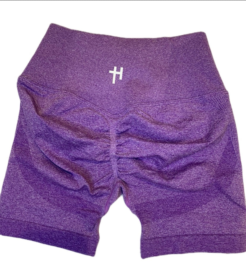 Purple Seamless Shorts (size up)