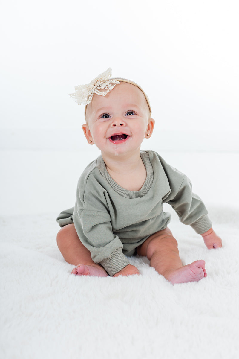 Green Bubble Romper