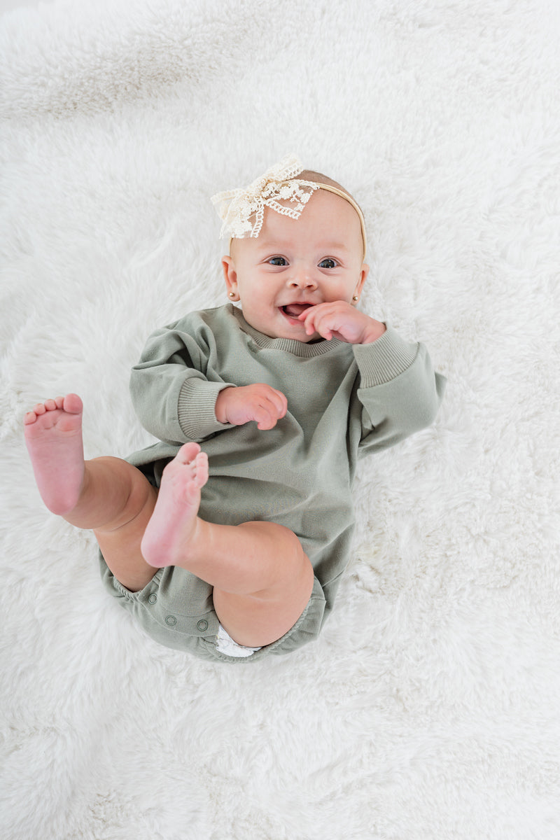 Green Bubble Romper